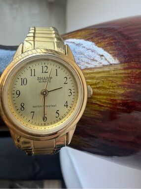Sharp Gold Tone Men’s Quartz Watch
